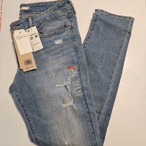 Levi's Distressed Skinny Jeans 31/30